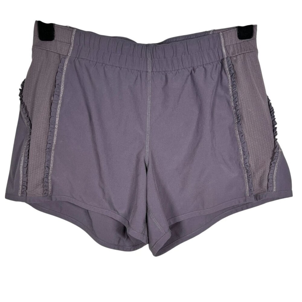 Lululemon Women’s  Elastic Waist Side Ruffled Athletic Shorts Size 2